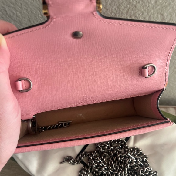 DIONYSUS GG SUPREME SUPER MINI BAG RED & PINK - Picture 12 of 17